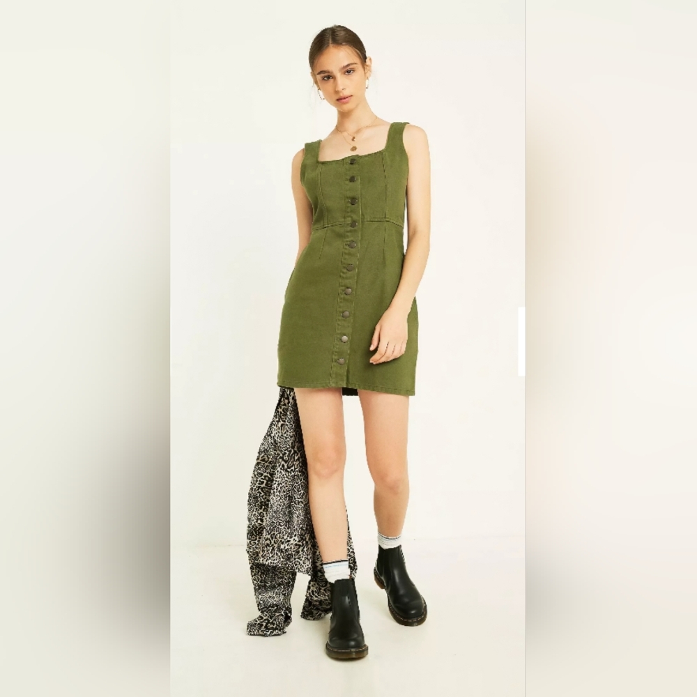Urban Outfitters Olive Green Corduroy Jumper